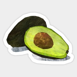 Avocado 1 1/2 Sticker